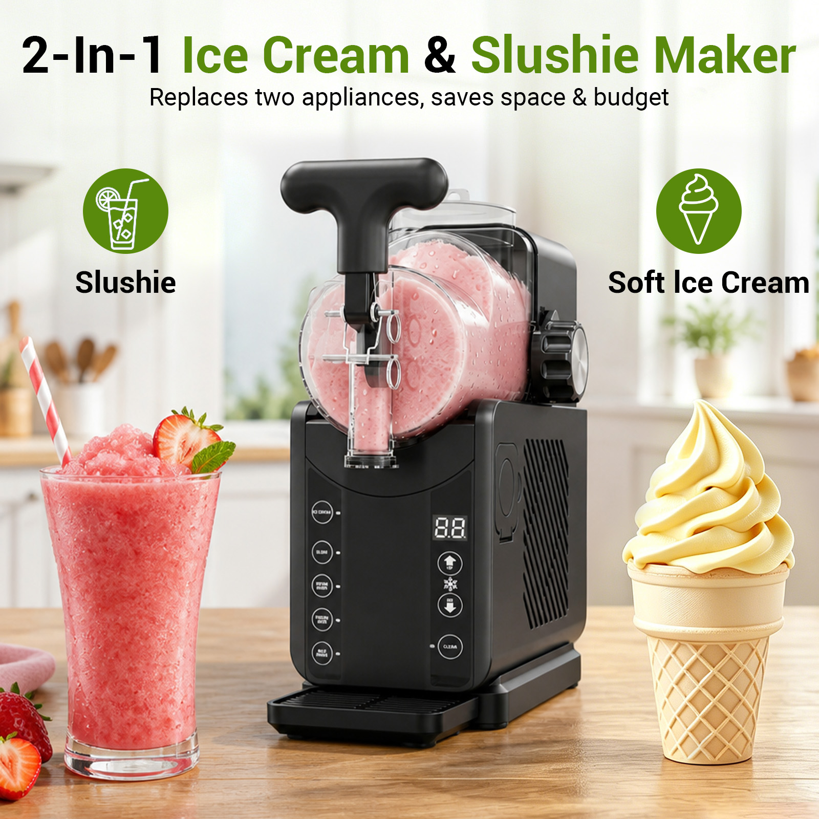 2-in-1 Slushie Machines & Soft - Slushie Machine Vending recensie en prijs