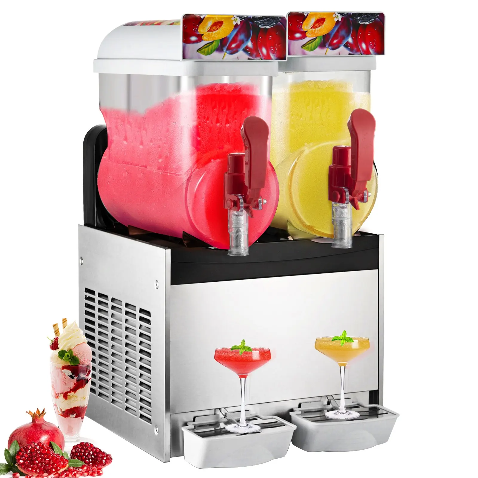 SIHAO 15Lx2 Tank Commercial Sl - Slushie Machine Vending recensie en prijs