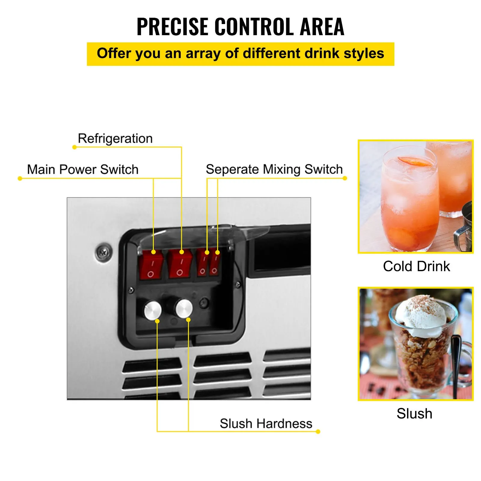 SIHAO 15Lx2 Tank Commercial Sl - Slushie Machine Vending recensie en prijs