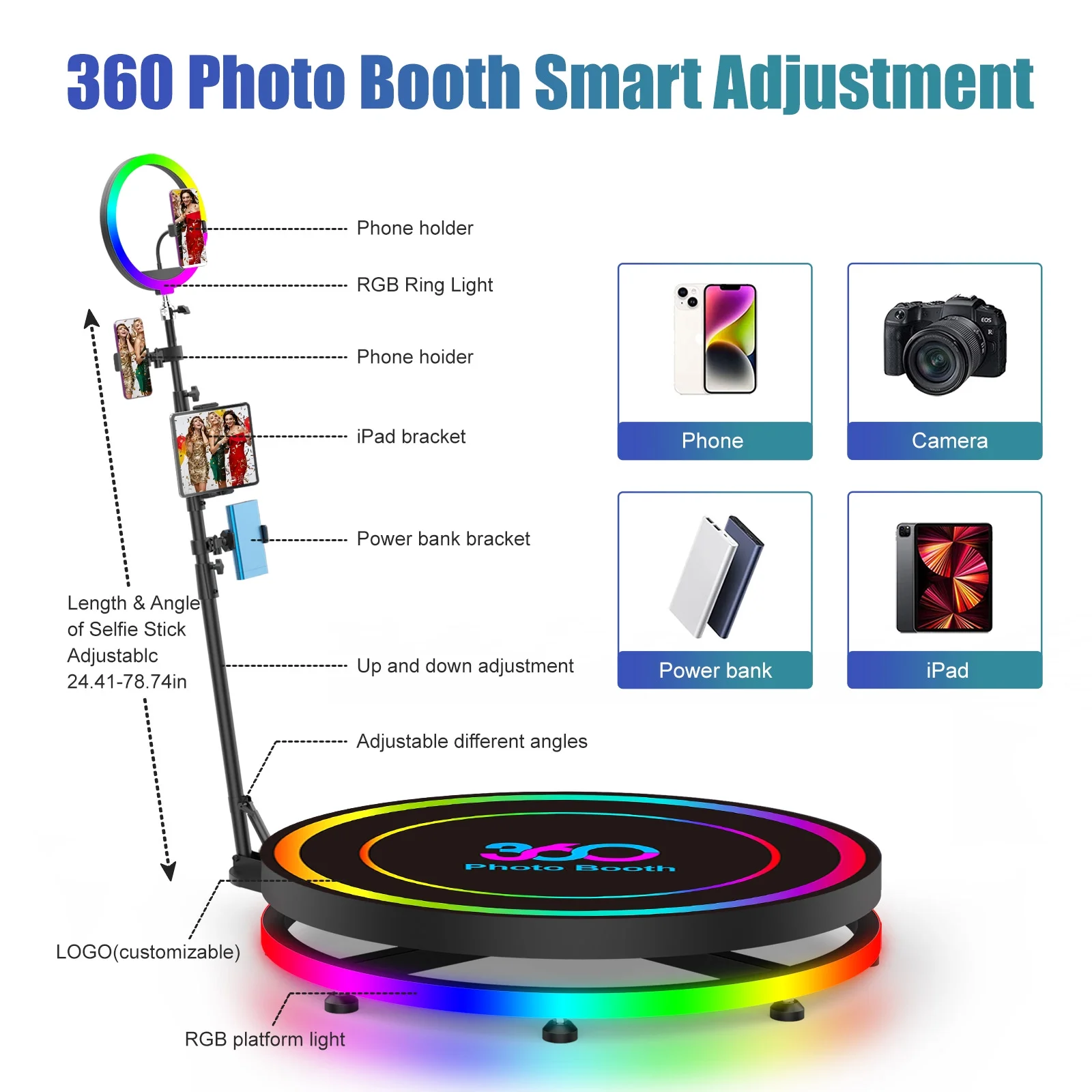 360 Photo Booth with Flight Ca - Photo Booth Machine recensie en prijs